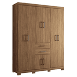 Guarda Roupa Casal 8 Portas Verona Jatoba Santos Andira