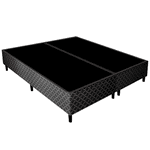 BASE BOX KING BORDADO 2,30X 0,96 PRETO - GAZIN