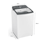 MÁQUINA DE LAVAR BRASTEMP 15KG BWF15AB SMART SENSOR BRANCA 127V