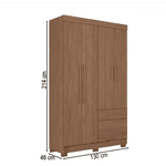 GUARDA ROUPA LONDRINA 4 PORTAS 2 GAVETAS JTB/JTB SANTOS ANDIRA 