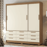 GUARDA ROUPA MORRETES 3.9 3 PORTAS 9 GAVETAS JTB/AREIA SANTOS ANDIRA