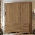 GUARDA ROUPA MORRETES 3.9 3 PORTAS 9 GAVETAS JTB/JTB SANTOS ANDIRA