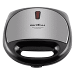 GRILL E SANDUICHEIRA BRITÂNIA CROME PRETO INOX 127V
