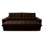 SOFÁ RETRATIL ZURICH 2,50 C/PILLOW D4461 MARROM BIANCHI