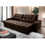 SOFÁ RETRATIL ZURICH 2,50 C/PILLOW D4461 MARROM BIANCHI