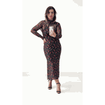 Vestido Cereja Longo