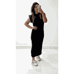 Vestido Tee Tricô Preto