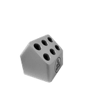Rack para 6 tubos de 5 mL em 45°