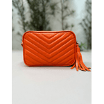 Bolsa Anna Couro Laranja