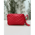 Bolsa Anna Couro Vermelho