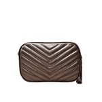 Bolsa Anna Couro Acia Metalizado