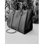 Bolsa Celine Couro Preto Com Grafite