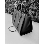 Bolsa Celine Couro Preto Com Grafite