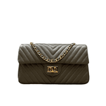 Bolsa Kiara Média Chevron Couro Fend
