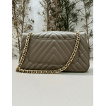 Bolsa Kiara Média Chevron Couro Fend