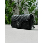 Bolsa Giulia Couro Preto 2.0 Com Ferragens Grafite