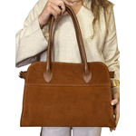 Bolsa Ivy Couro Carmurça Caramelo