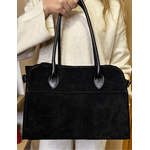 Bolsa Ivy Couro Carmurça Preta