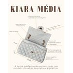 Bolsa Kiara Média Couro Off White
