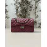 Bolsa Kiara Média Couro Cabernet Grafite