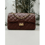 Bolsa Kiara Média Couro Marrom