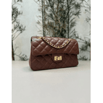 Bolsa Kiara Média Couro Marrom