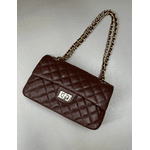 Bolsa Kiara Média Couro Marrom