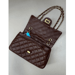 Bolsa Kiara Média Couro Marrom