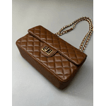 Bolsa Kiara Média Couro Caramelo