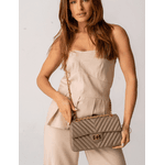 Bolsa Kiara Média Chevron Couro Fend
