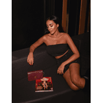 Bolsa Livia Couro Croco Cabernet