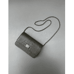Bolsa Livia Couro Croco Fend