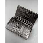 Bolsa Livia Couro Croco Metalizado Acia