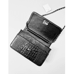 Bolsa Livia Couro Croco Offwhite