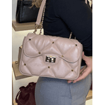 Bolsa Luiza 2.0 Couro Nude Spike