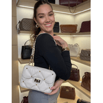 Bolsa Luiza 2.0 Couro Off White Spike