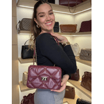 Bolsa Luiza 2.0 Couro Cabernet Spike