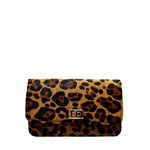Bolsa Livia Couro Animal Print Onca com PReto