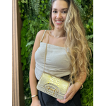 Bolsa Luna Couro Ouro Light