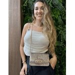 Bolsa Luna Couro Prata Velha