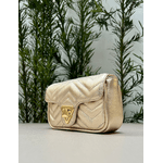 Bolsa Giulia Couro Ouro Light Metalizado