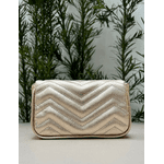 Bolsa Giulia Couro Ouro Light Metalizado