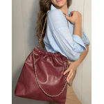 Bolsa Vitoria Couro Cabernet