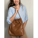 Bolsa Vitoria Couro Caramelo