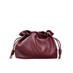 Bolsa Pietra Pequena Couro Cabernet