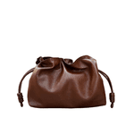 Bolsa Pietra Pequena Couro Marrom 