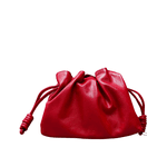Bolsa Pietra Pequena Couro Vermelho