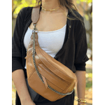 Pochete de Couro Alice Caramelo