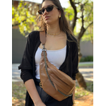 Pochete de Couro Alice Caramelo