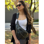 Pochete de Couro Alice Preto